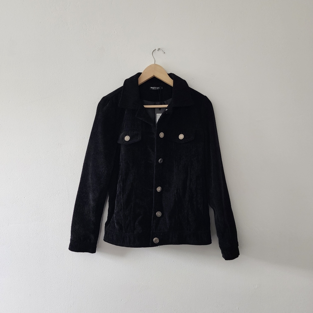 Nasty Gal | NWT Black Corduroy Jacket